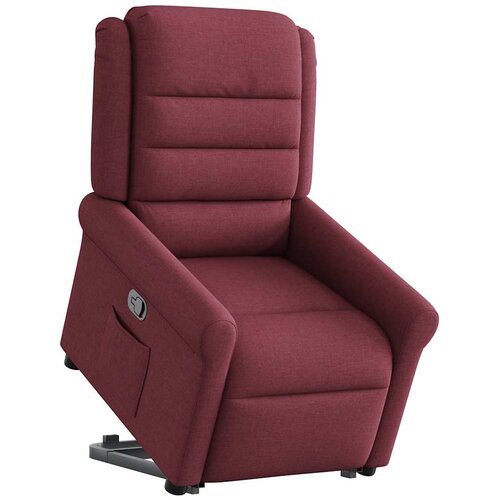 Maison Chic Naslanjač - Relax naslanjač s funkcijo vstajanja vinsko rdeče blago, (22040318) Cene