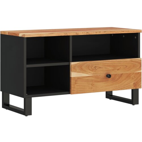 Maison Chic TV omarica - TV stojalo - Televizijska omarica 80x33x46 cm trden akacijev les in inženirski les, (21700209) Slike