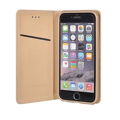  Magnetna preklopna torbica iphone 13 pro - zlata Slike