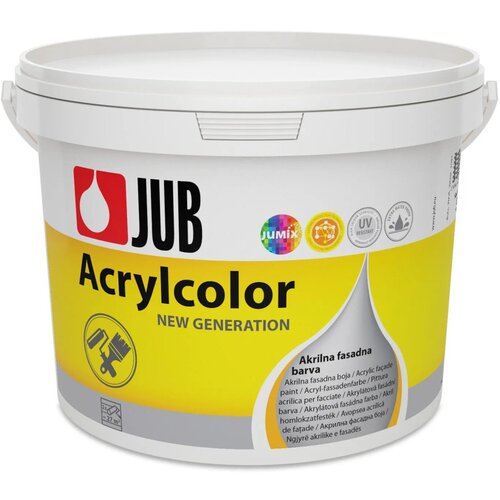 Jub akrilna fasadna barva acrylcolor bela 15 l Cene
