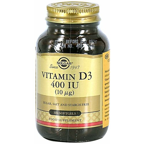 Solgar vitamin D3 400 ij 100 kapsula Slike