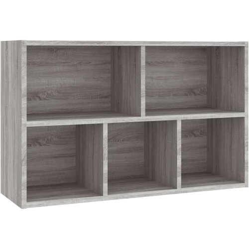  Knjižna omara/komoda siva sonoma 50x25x80 cm inženirski les, (20705239) Slike