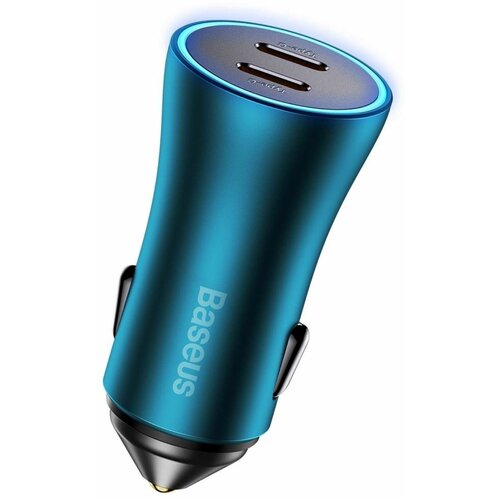 Baseus Pretvornik USB - 12-24V 5A avtomobilski 40W 2x Tip C, PD, QC, moder (20399064) Cene