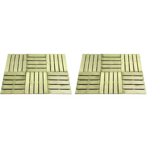  talne plošče 12 kosov 50x50 cm lesene zelene