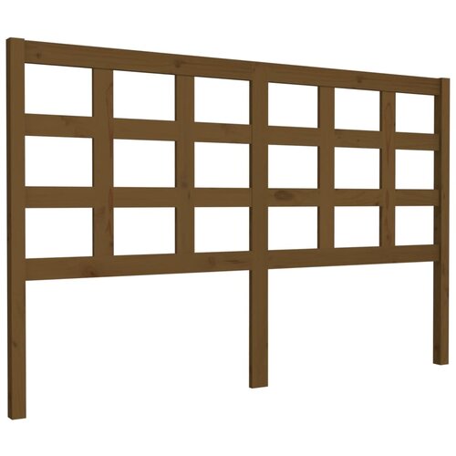 Maison Chic posteljno vzglavje - vzglavna omarica - nočna omarica medeno rjavo 156x4x100 cm trdna borovina, (21707515) Cene