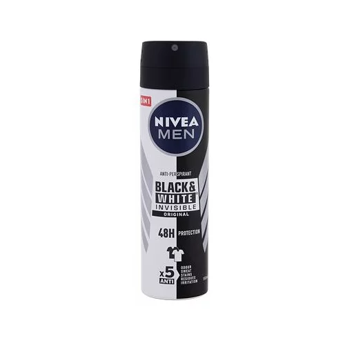 Nivea Men Invisible For Black & White Original antiperspirant v spreju 150 ml za moške
