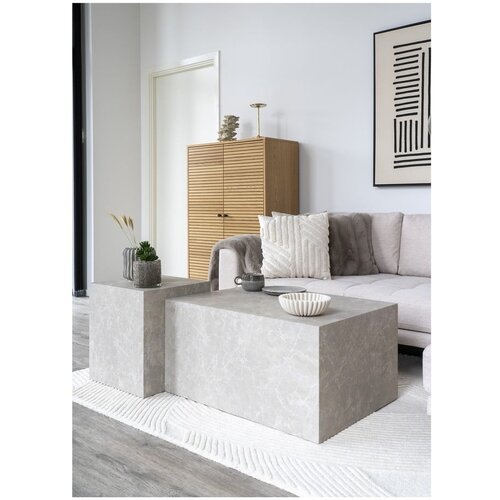House Nordic Stranska mizica v marmornem dekorju 40x40 cm Prague &amp;ndash; Slike
