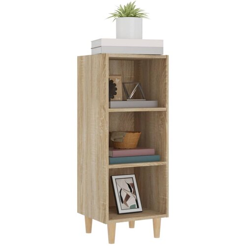  Komoda boja dimljenog sonome 34,5x32,5x90 cm konstruirano drvo Slike