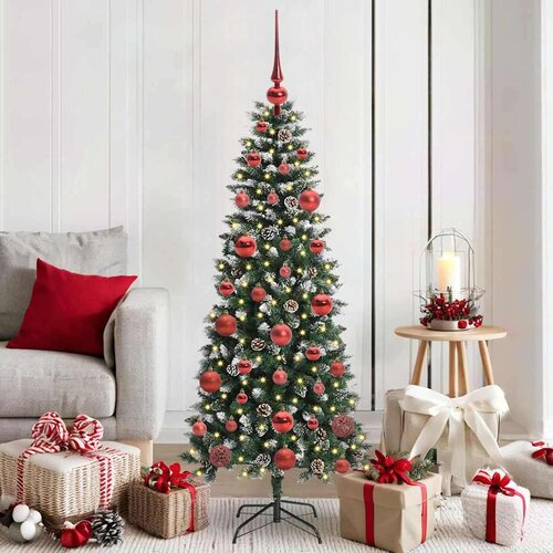 vidaXL Umestno božično drevo med 150 LED Zelena 66 x 66 x 150 cm Cene