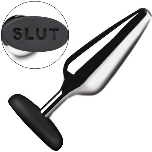 Master Series XR Brands - Butt Slut Metal & Silicone Butt Plug - Silver Cijene