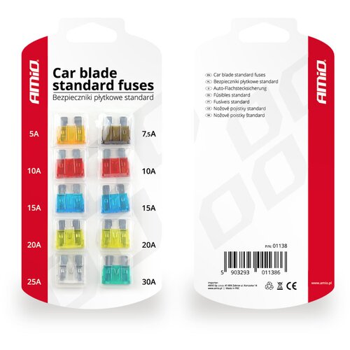 Amio Set standardnih auto osigurača 5...30A Cijene