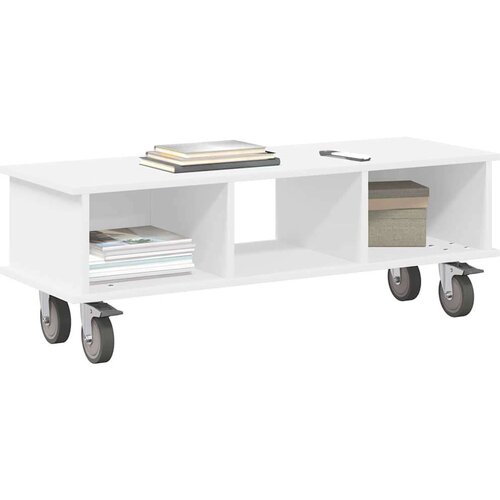  stalak Bijelo 100 x 35 x 35 cm Konstruirano drvo Slike