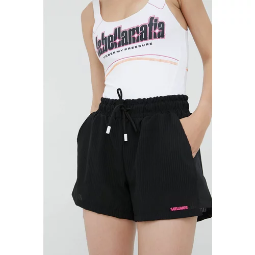 LaBellaMafia Kratke hlače za žene, boja: crna, glatki materijal, srednje visoki struk