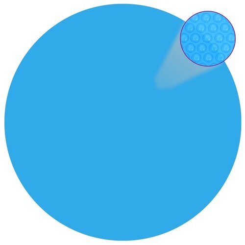  Plutajući Okrugli PE Solarni Pokrivač za Bazen 381 cm Plavi Cene