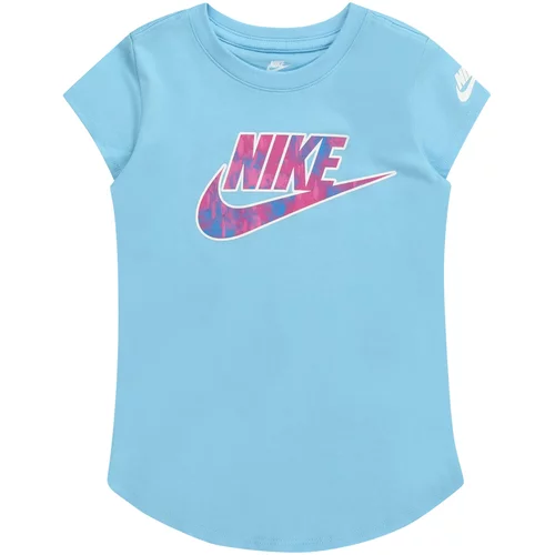 Nike Sportswear Majica svetlo modra / fuksija / bela