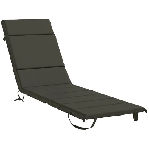  Jastučić za ležaljku GEMERT 100% poliester Antracit - Antracit 200 x 50 x 3 cm Melange Slike