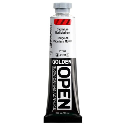 GOLDEN OPEN akrilna boja koja se sporo su&amp;scaron;i 59 ml | 7100 Cadmium Red Medium Slike