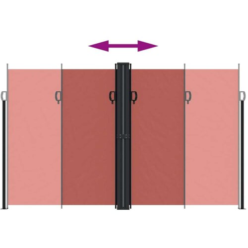  Bočna tenda na uvlačenje terakota 200x1000 cm Slike