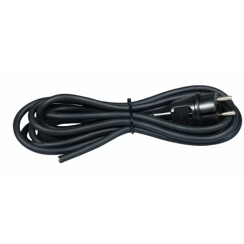Commel priključni kabel H05VV-F 2×1 (crne boje, 3,5 m)