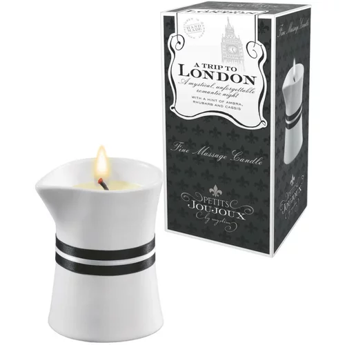 Petits JouJoux London - svijeća za masažu - rabarbara-jantar (120ml)