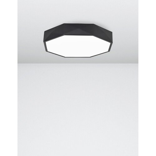 Nova Luce Mat črna aluminijasta LED stropna svetilka Eben &amp;ndash; Slike