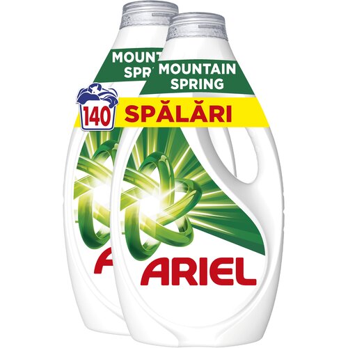 Ariel Tečni deterdžent Mountain Spring, 140 pranja Slike
