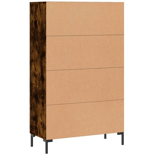  Visoka komoda boja hrasta 69,5 x 31 x 115 cm konstruirano drvo Slike