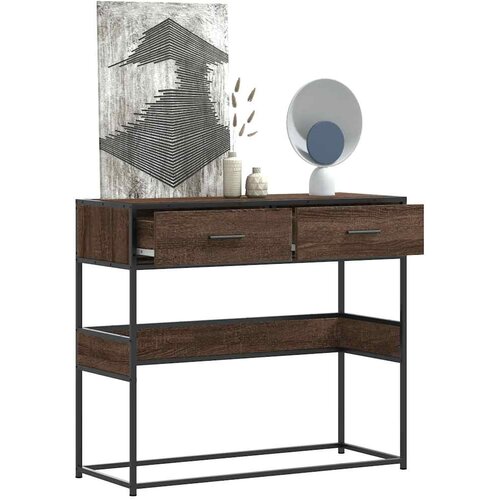  Konzolni stol boja hrasta 90x35x80 cm konstruirano drvo Cene