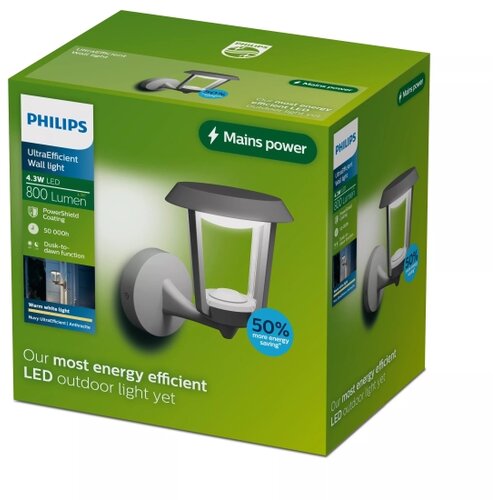 Philips LED spolja&amp;scaron;nja zidna lampa NUVY LED/4,3W/230V 2700K IP44 Slike