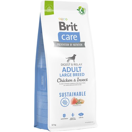 Brit Care Dog Sustainable Adult Large Breed piščanec & insekti - Varčno pakiranje: 2 x 12 kg Cene