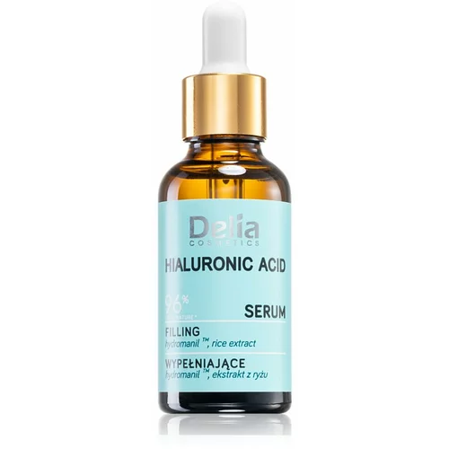 Delia Cosmetics Hyaluronic Acid serum za polnjenje gub za obraz, vrat in dekolte 30 ml