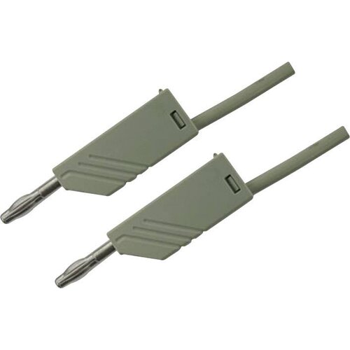 SKS Hirschmann 4mm PVC-test lead\, on both sides stackable plugs\, 2\,5mm²\, 150 cm, (20423135) Cene