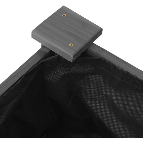  Povi&amp;scaron;ena vrtna gredica s oblogom siva 120x45x25 cm od jelovine Slike