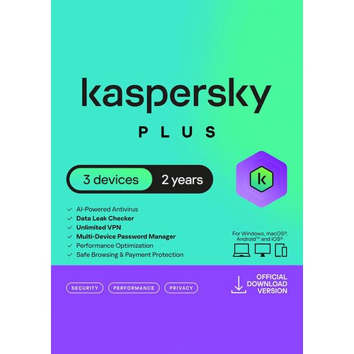 Kaspersky Plus (2 Years / 3 Devices) Key EUROPE Cene