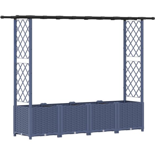  Povi&amp;scaron;eni krevet s mrežom i krovom Siva 203 x 40 x 138 cm PP Slike