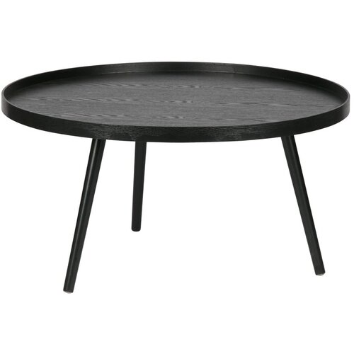 WOOOD Črna klubska mizica Mesa, Ø 78 cm Cene