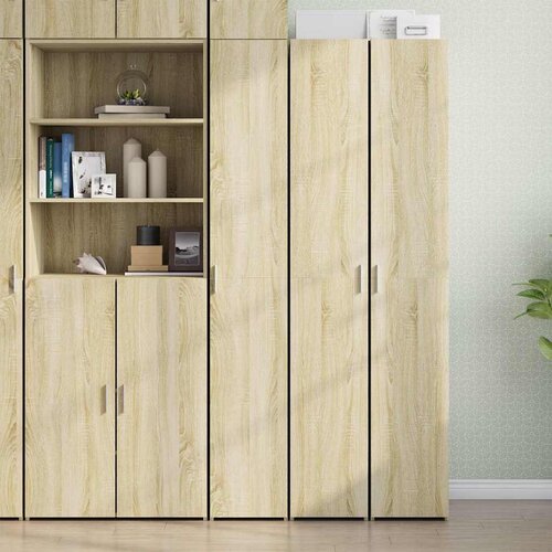  Visoka komoda boja hrasta 30x42,5x185 cm od konstruiranog drva Slike