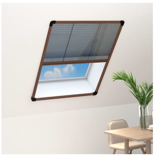  Zaslon protiv insekata za prozore aluminijski smeđi 80 x 120 cm Slike