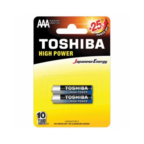 Toshiba HIGH POWER ALKALNA BATERIJA LR03 BP 2/1 (1100015086) Slike