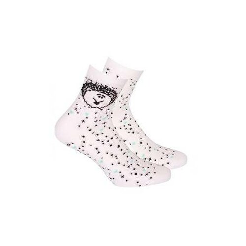 Gatta G44.01N Cottoline girls' socks patterned 33-38 white 232 Slike