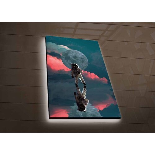 Wallity Zidna slika sa LED rasvjetom NASA-046, 45x70 cm Cijene