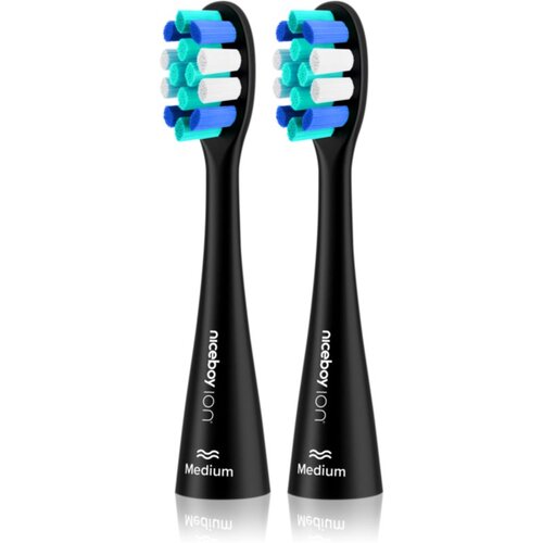 Niceboy ION Sonic Lite nadomestne glave medium Black 2 kos Slike