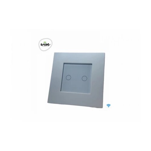Wise wifi pametni prekidač - 2 tastera, pvc mat panel beli Cene