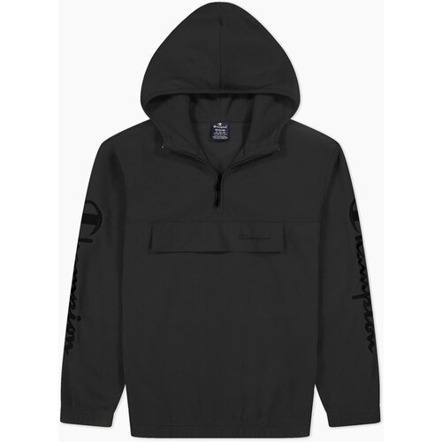 Champion Muški duks Hooded Half Zip Sweatshirt crni Slike