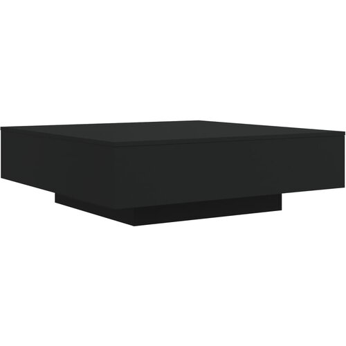 Maison Chic Klubska mizica - kavna mizica - Nizka mizica črna 100x100x31 cm inženirski les, (21753612) Slike
