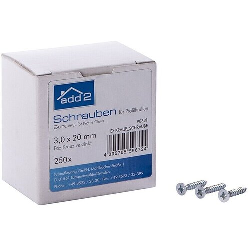 KRONO ORIGINAL Vijaki za profilne sponke 2,5 x 16 (Premer: 2,5 mm, 250 kos, Dolžina: 16 mm) Slike