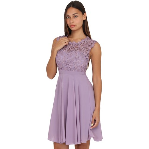 La Modeuse Kratke obleke 61969_P141392 Vijolična Cene
