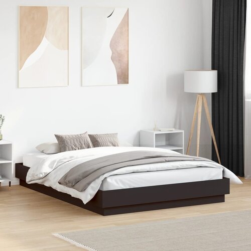 Furnova Posteljni okvir črn 120x190 cm inženirski les, (21936796) Slike