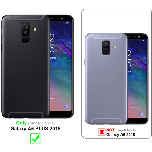  3x Oklepna folija, združljiva z Samsung Galaxy A6 PLUS 2018 - Za&amp;scaron;čitna folija v visoka prosojnost - 3-pack Kaljeno za&amp;scaron;čitno steklo za zaslone s trdoto 9H in združljivostjo s 3D doti, (20548785) Slike