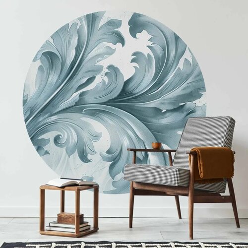  Okrugla fototapeta - Stone ornament in baroque style 230x230 Slike